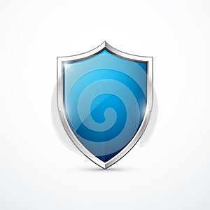 Vector blue shield icon