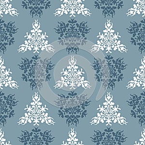 Vector blue spring seamless seasonal background