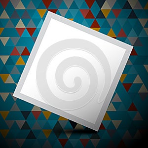 Vector Blue Triangles Background