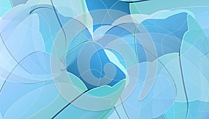 Vector blue tulip flowers color background