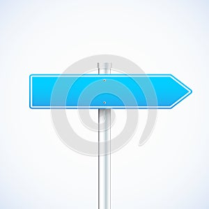 Vector blue waymark photo