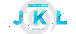 Vector Bold Geometric Rounded Font Design. Ultra Modern Style.