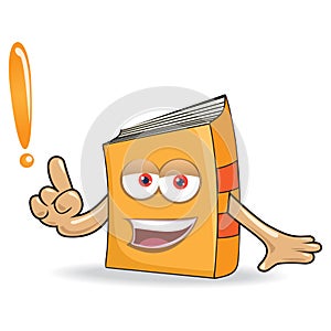 Vector Book Ask Mascot Illustration