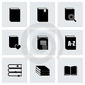 Vector book icon set