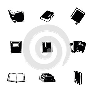 Vector Book icon set