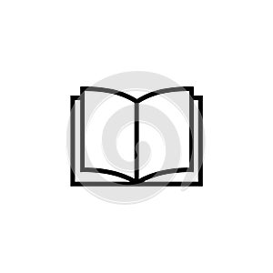 Vector book icon. sign design.