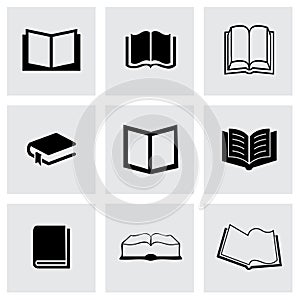 Vector book icons set