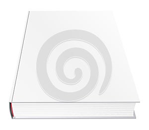 Vector book mockup with blank cover, template illustration