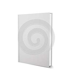 Vector book template, upright, realistic design