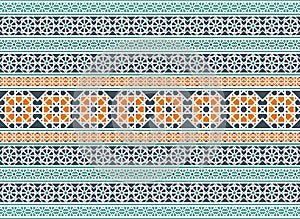 Vector Border Arabic Pattern