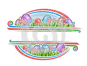 Vector Border for Easter Holiday