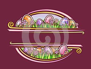 Vector Border for Easter Holiday