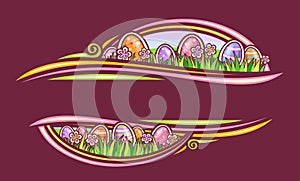 Vector Border for Easter Holiday