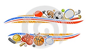 Vector Border for Sports Equipment