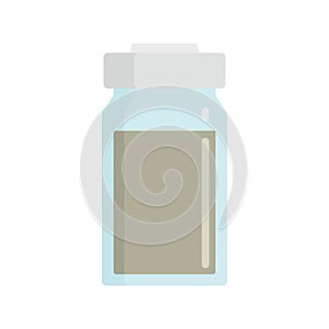 Vector bottle of medicine in flat style photo