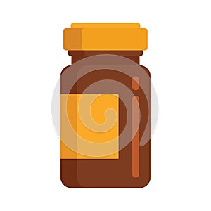 Vector bottle of medicine in flat style photo