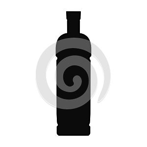 Vector bottle plastic icon vector silhouette black color