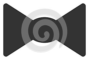 Vector Bow Tie Flat Icon Symbol