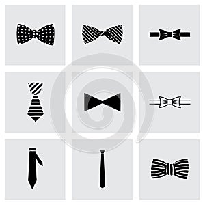 Vector bow ties icon set