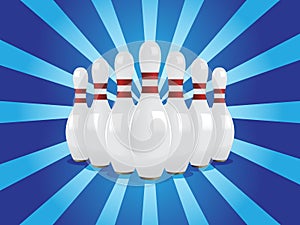 Vector bowling pins