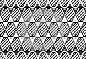 Vector braided spin fiber seamless pattern.