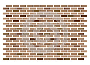 Vector brick wall texture background