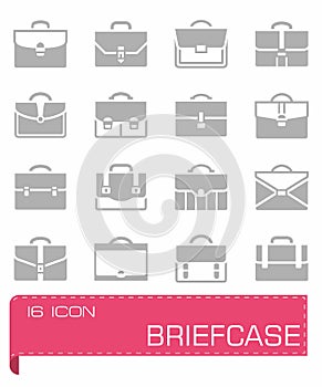 Vector Briefcase icon set