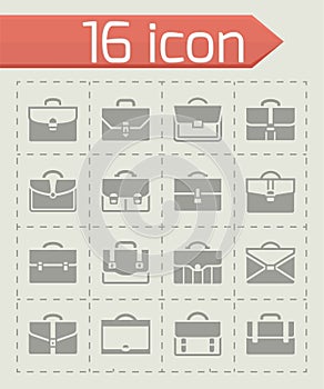 Vector Briefcase icon set