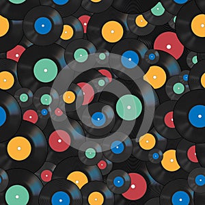 Vector bright vinyl seamless pattern