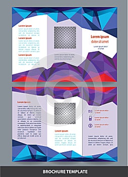 Vector brochure cover template