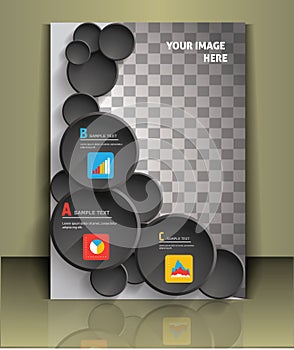 Vector brochure cover template
