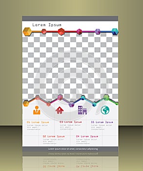 Vector brochure cover template