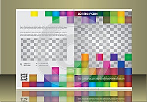 Vector brochure cover template