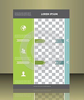 Vector brochure cover template