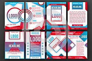 Vector Brochure design Layout template set