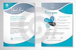 Vector Brochure Flyer design Layout template.infographic