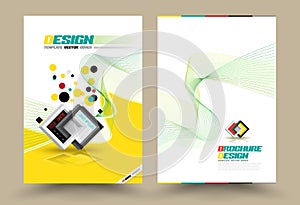 Vector Brochure Flyer design Layout template line style