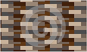 Vector brown bricks background pattern