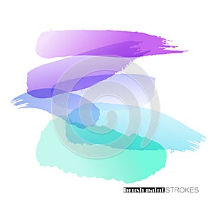 Vector brush hand drawn strokes as design elements