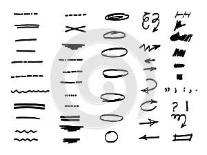 Vector brushes and caligraphy elements: ideal tools for highlighting