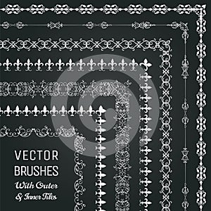 Vector Brushes with Outer and Inner Tiles Collection