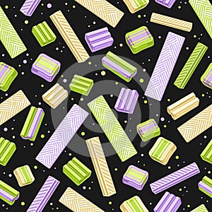 Vector Bubble Gum Seamless Pattern