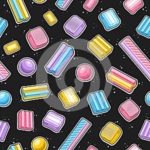 Vector Bubble Gum seamless pattern
