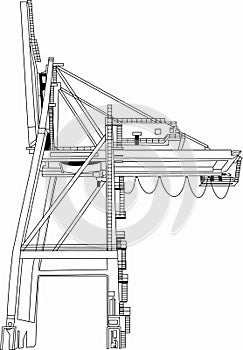 Vector - Building tower crane