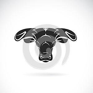 Vector of bull head design on white background., Wild Animals. Easy editable layered vector illustration