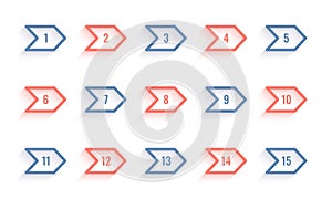 Vector Bullet Point Numbers Background