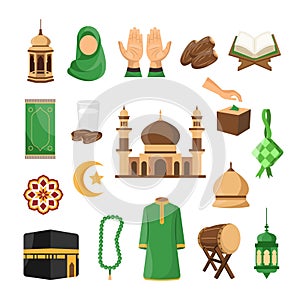 Vector Bundle: Hand Drawn Ramadan Elements Illustration for Creative Designs