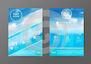 Vector business brochure flyer design layout template in A4 size