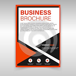 Vector business brochure template design.