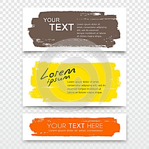 Vector Business card brush stroke colorful collections